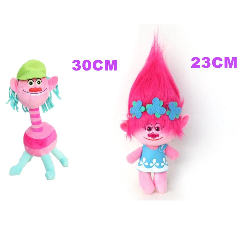 2 шт./компл. 23 см Poppy & Branch экшн фигурка Dreamworks Movie Trolls игрушка плюшевые фигурки