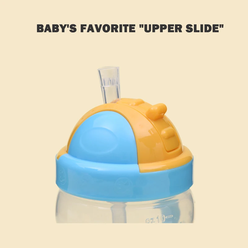 280 мл детский тренажер соломенная бутылка для воды с двойными ручками кормления