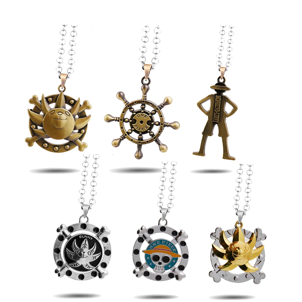 Цепочка с подвеской в виде черепа Луффи для аниме Косплея|Ожерелья подвеской| |