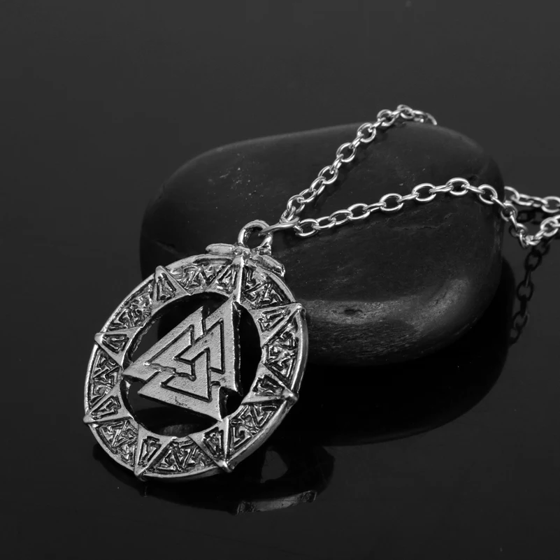 Dongsheng славянские Норвегия Valknut языческий амулет Для мужчин ожерелье