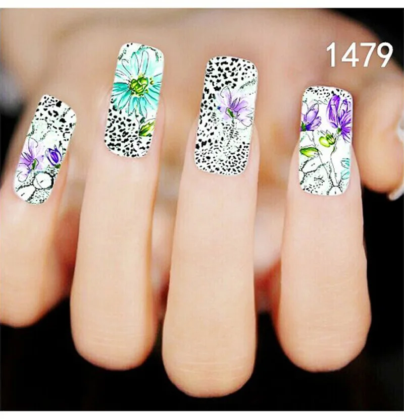 5 шт. наклейки для ногтей с изображением животных и перьев|nail sticker|nail pattern stickerpattern