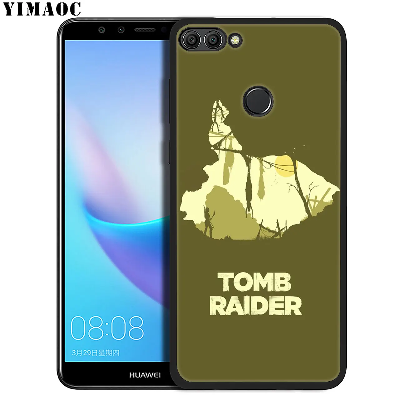 Мягкий силиконовый чехол YIMAOC для телефона Huawei P20 Pro P10 P9 P8 Lite Mini 2017 P Smart Z 2019 черный