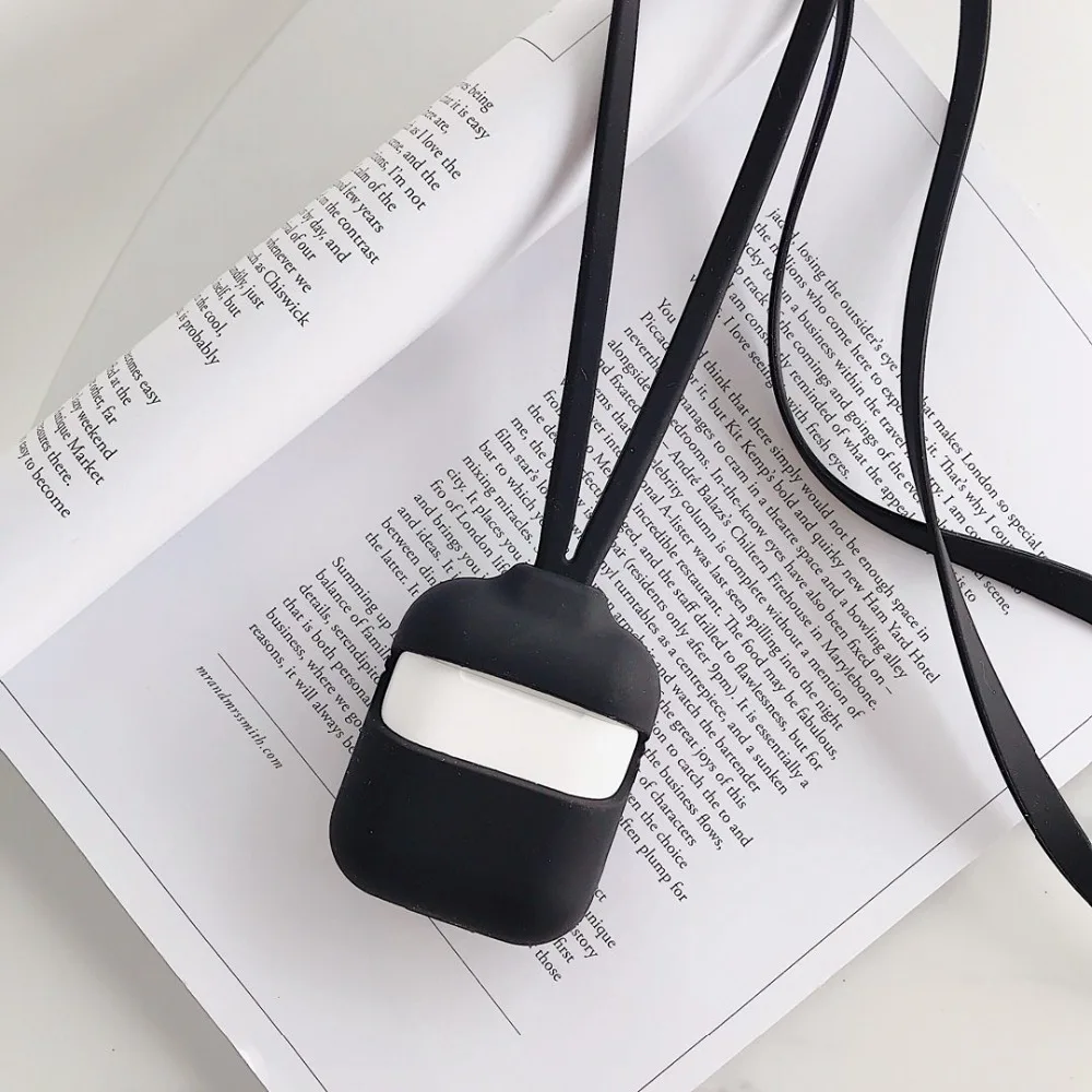 Чехол для AirPods аксессуары ремешки силиконовый чехол Bluetooth наушников Airpods коробка