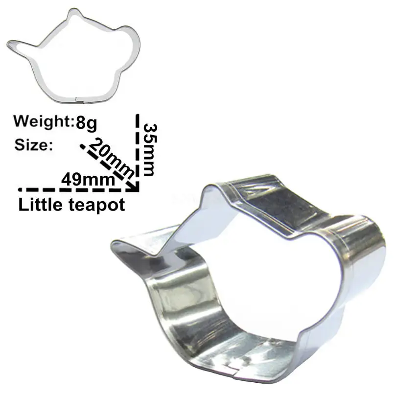 Мини чайник формы из нержавеющей стали украшения торта инструменты и торты