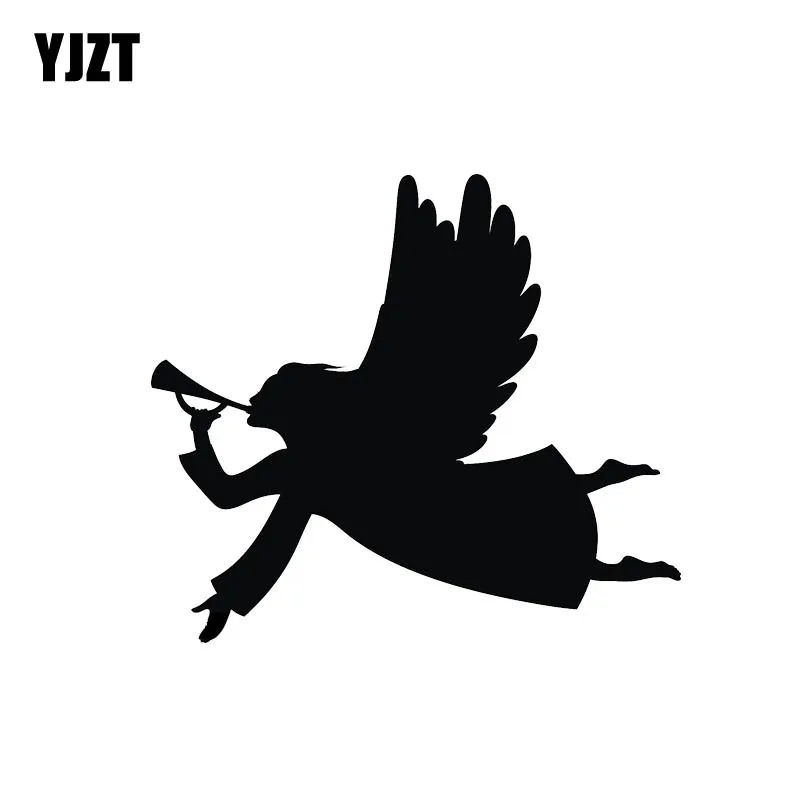 YJZT 14 9*13 1 см наклейка Silhoutte крутой дизайн летающий Ангел воспроизведение музыки
