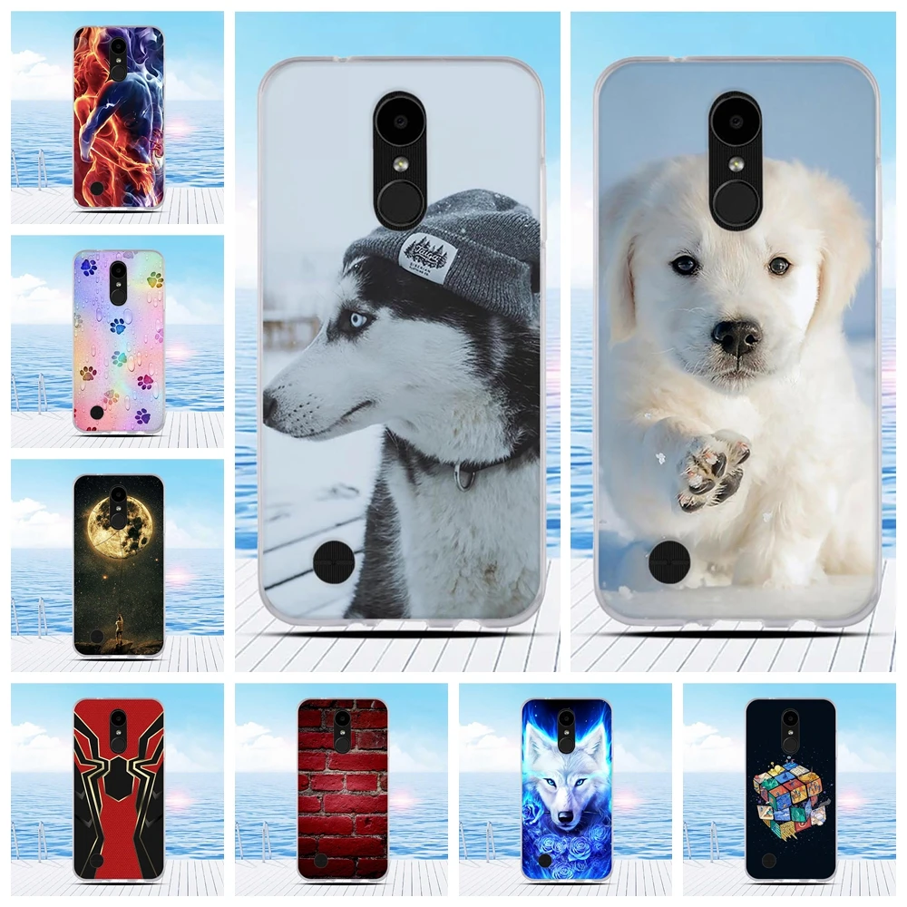 Для LG K4 2017 M160 чехол для телефона тонкий силиконовый LV1 Capa Романтический узорный