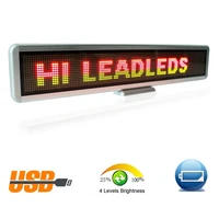 rgy tri color led car sign programmable message sign moving scrolling led display board advertising lights commercial lighting