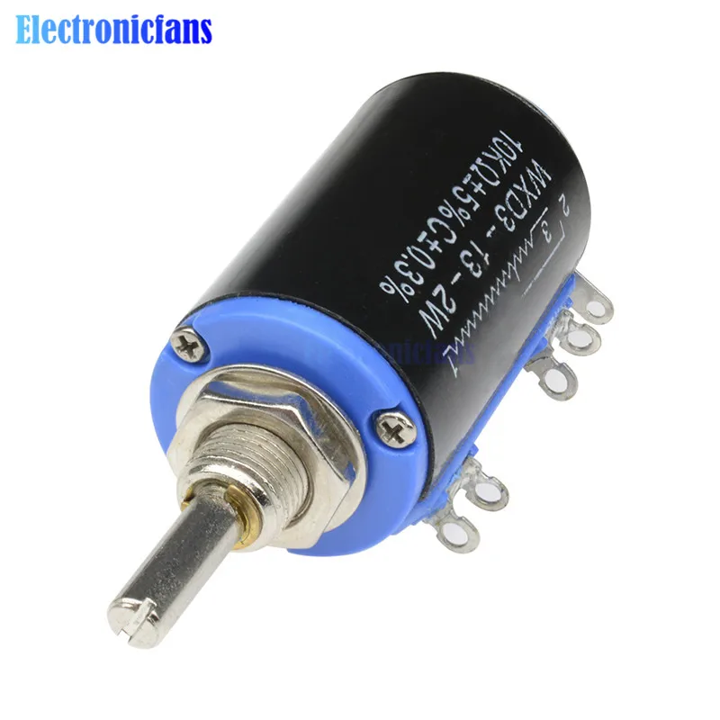 WXD3-13 2 Вт WXD3-13-2W поворотные боковые поворотные многоповоротные проволочные линейные потенциометры 10 к Ом Diy Kit Электронные