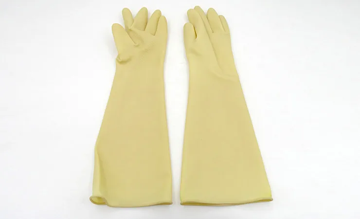 Латексные перчатки тонкие толстые защитные рабочие 50-55 см белого и черного цвета