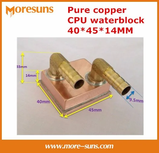 

Free ship 5pcs/lot 1152 micro channel all welded copper column bottom Pure copper 40*45*14MM water-cooled CPU waterblock