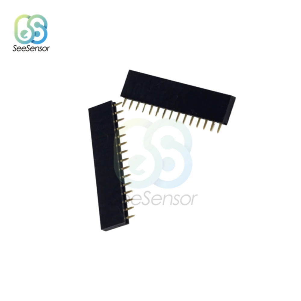 20 шт 15Pin Однорядный женский 2 54 мм шаг PCB контактный коннектор прямой одиночный ряд