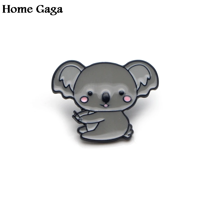 Homegaga коала Медведь DIY цинк галстук мультфильм забавные булавки рюкзак одежда броши для мужчин и женщин шляпа Декоративные значки медали D1595