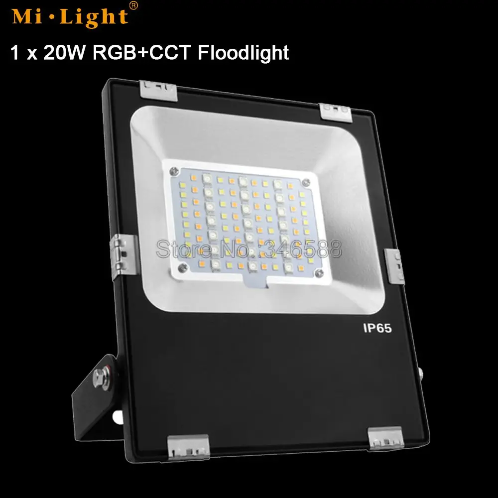 Mi. свет 20 Вт RGB+ CCT прожектор переменного тока 110 V 220 V Вход FUTT04 IP65 Водонепроницаемый Открытый Сад света, Wi-Fi, Поддержка& 2,4G Беспроводной - Испускаемый цвет: 1 Floodlight Only