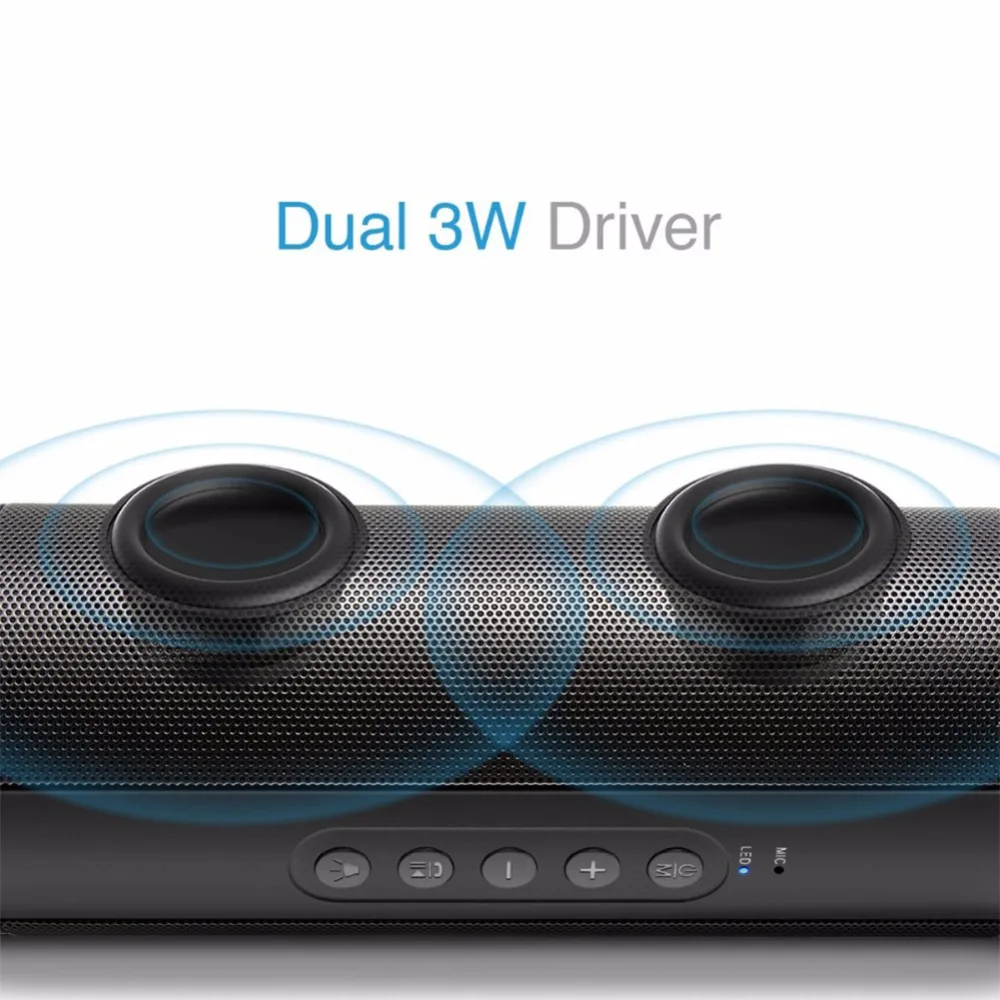 Профессиональная IPX7 Водонепроницаемая уличная HIFI колонка Беспроводная Bluetooth