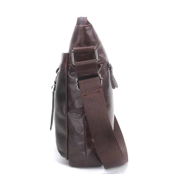 Модные Для мужчин сумка из натуральной кожи одного плеча кожа |