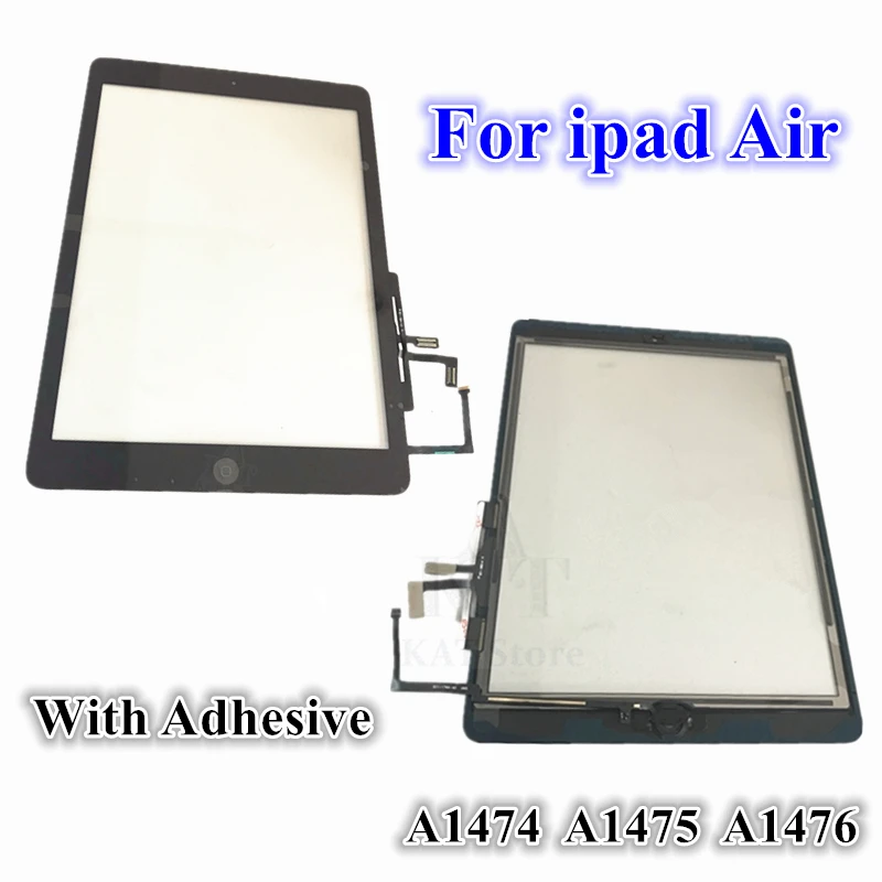 10 шт. Новый сенсорный экран для iPad Air 1 5 A1474 A1475 A1476 дигитайзер и Главная Кнопка