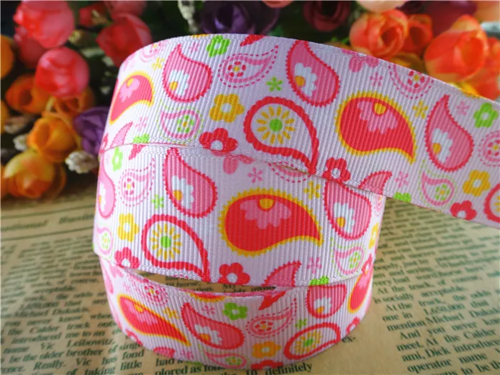 Корсажные ленты с цветочным принтом банты для волос сделай сам материалы ручной