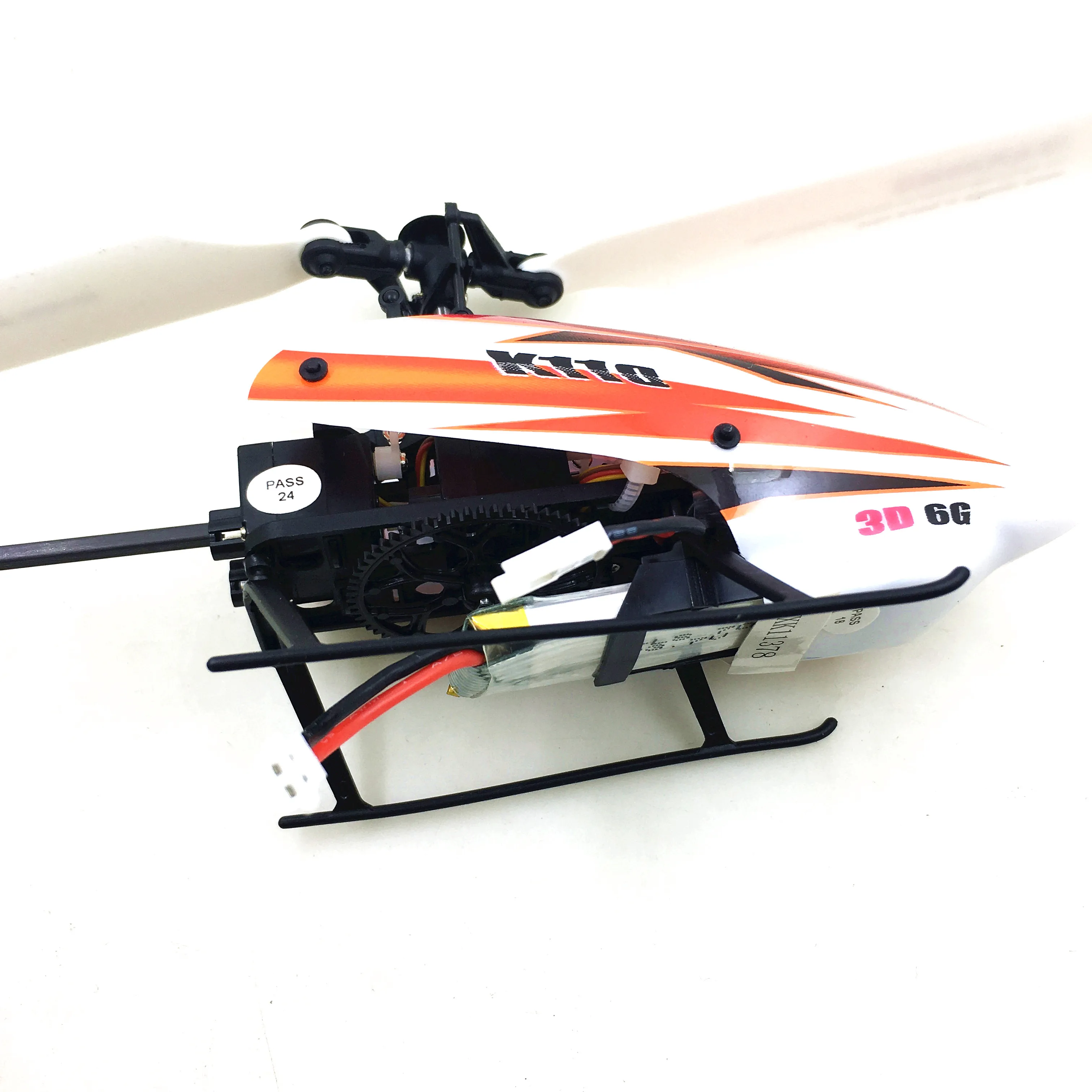 Bater&iacute;a mejorada para helic&oacute;ptero de control remoto, accesorios de repuesto para WLtoys V930 V977/ XK K110, 3,7 V, 500mAh, 30C, 5 uds.-2