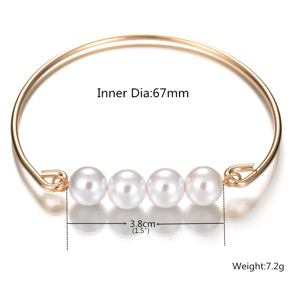 Новинка 2017 модные ювелирные изделия простые золотые браслеты с белым