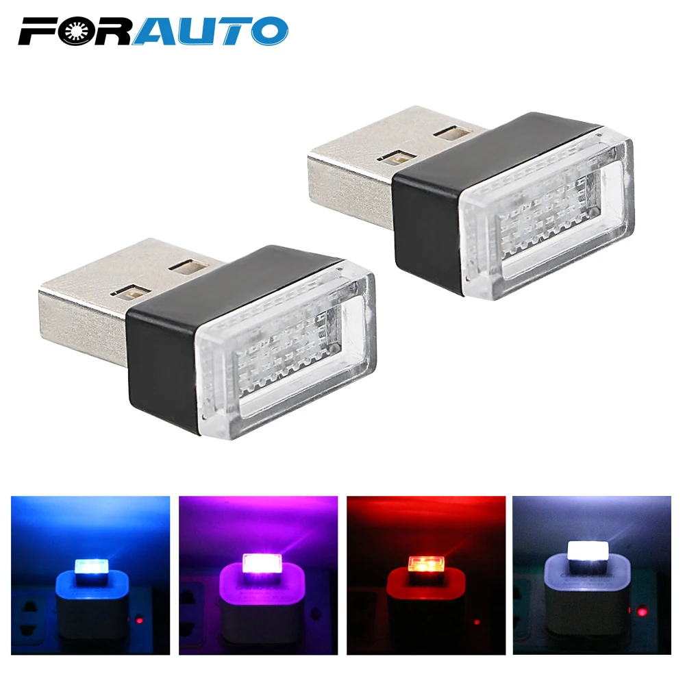 

FORAUTO светодиодный светильник для автомобиля декоративная лампа с usb-разъемами аварийное освещение автомобильный Стайлинг для автомобильно...