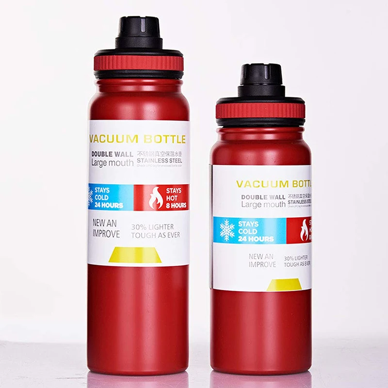 

UPORS 600ml/800ml Thermos Bottle Double Wall Vacuum Insulated Stainless Steel Tumbler Portable Large Capacity Sport Water Bottle