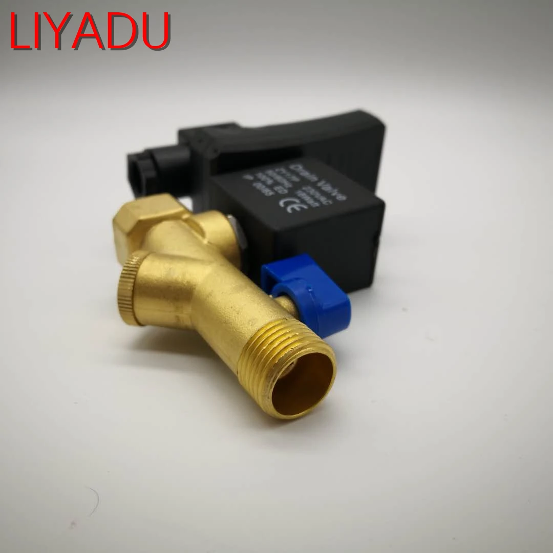 

electronic drain valve Air compressor filter dry air storage tank cooler dry electromechanical magnetic valve conjoined Timed