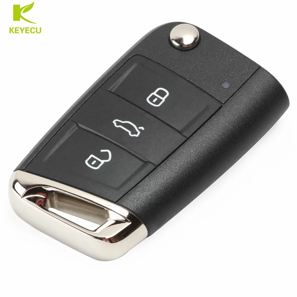 Оригинальный дистанционный ключ брелок KEYECU OEM с 3 кнопками без ключа Go 434 МГц ID48