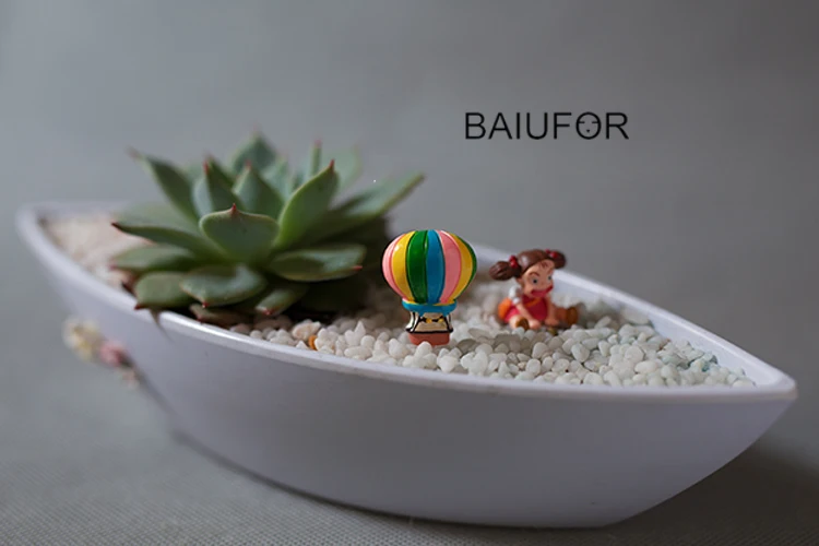 BAIUFOR Miniatures &amp Figurines Hot Air Balloon Scrapbooking Mini Garden Miniature Succulents Plant Decor Terrarium Accessories | Дом и сад