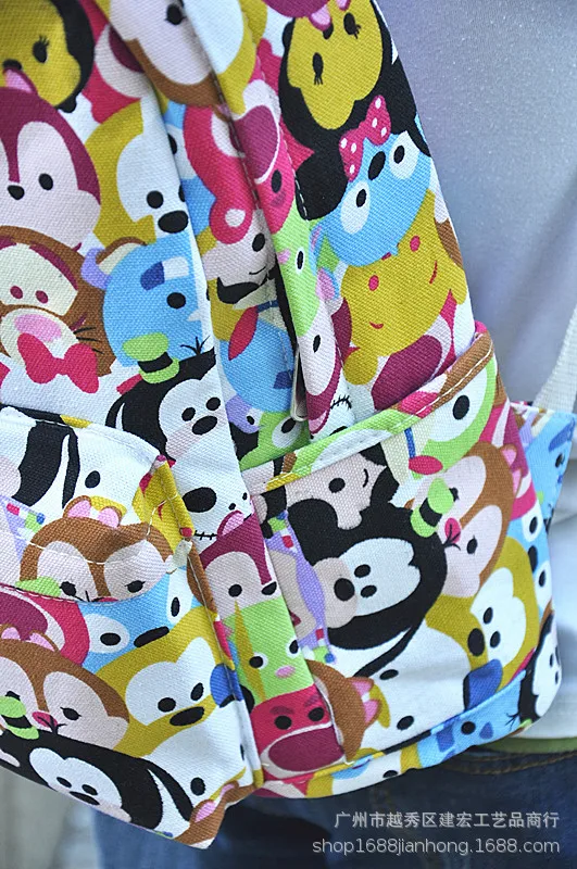 Дисней Микки Маус мультфильм детей маленький рюкзак сумка для школы tote Досуг начальной школы Студенческая сумка мода путешествия