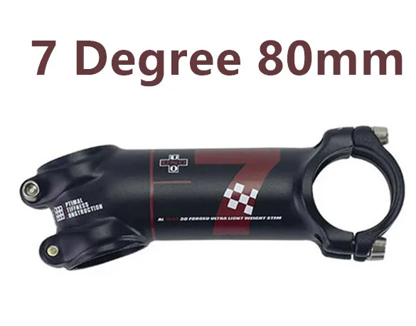 7 degree 80mm UNO 7 велосипедный стержень Kalloy Ultralight-7 17 градусов MTB дорожный Alu 7050 31,8 мм 60 70 80 мм 90 100 110 120 130 мм велосипедный стержень King сплав - Цвет: 7 degree 80mm