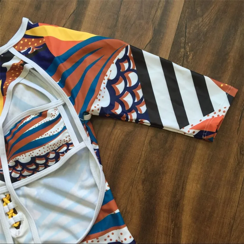 S-XXL размера плюс купальная одежда Африканский купальный костюм цельный пуш-ап Мягкий купальный костюм с длинным рукавом сексуальные купальники женский Монокини