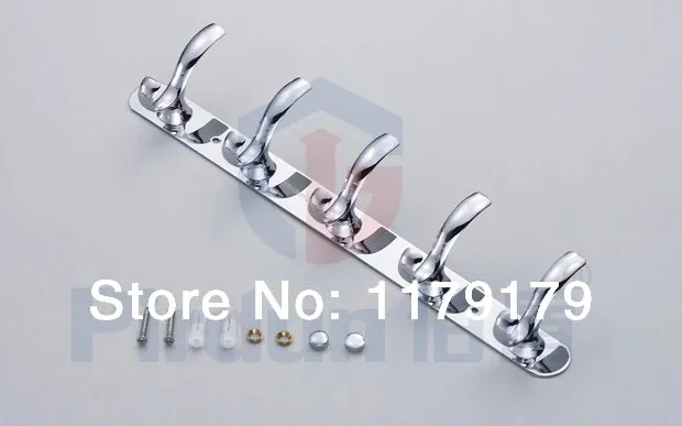 

Brass clothes coat hook towel hook , 6 hooks bathroom accessories