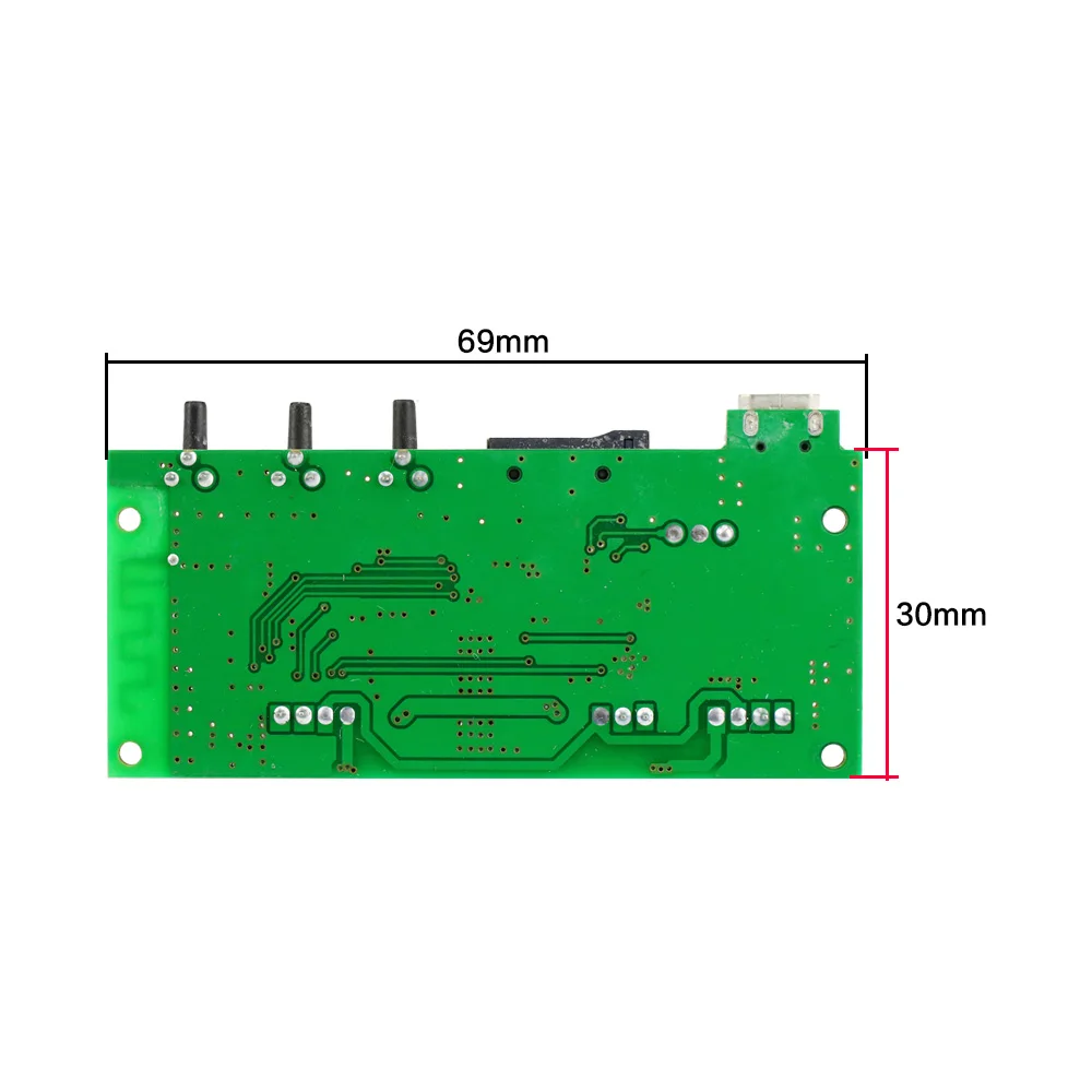 

GHXAMP Digital Power Bluetooth Amplifier MP3 Decoder board 3W+3W Support TF Card For 4-8Ohm Bluetooth Speaker DIY DC3.7V 1pc