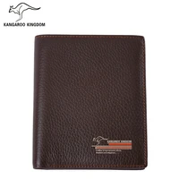 kangaroo kingdom famous brand men wallets genuine leather wallet purse short design casual pocket wallet