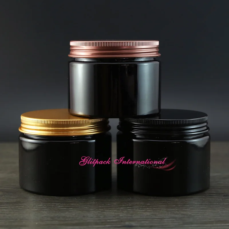 Черные пустые плотные Бутылочки для воска домашних животных 150 г банки