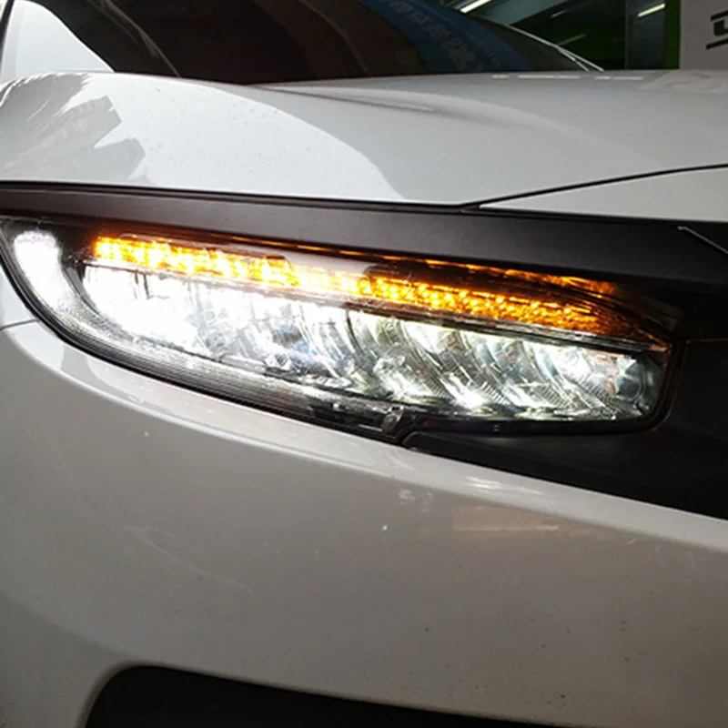 Стайлинг автомобиля фара для Honda Civic X 10G светодиодные фары нового светодиодная
