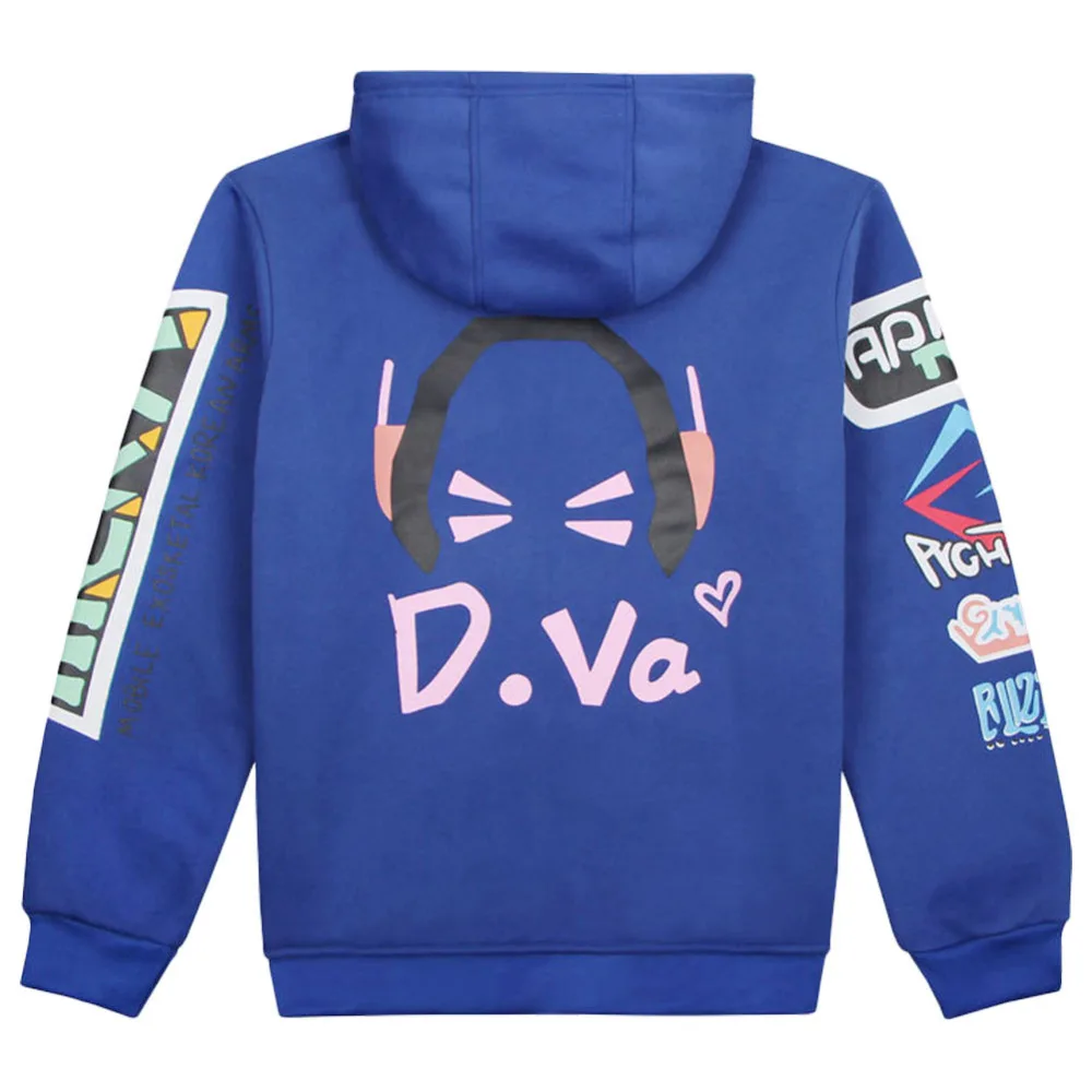 Куртка с капюшоном на молнии для косплея OW D.Va Hana Song аксессуары костюма DVa |