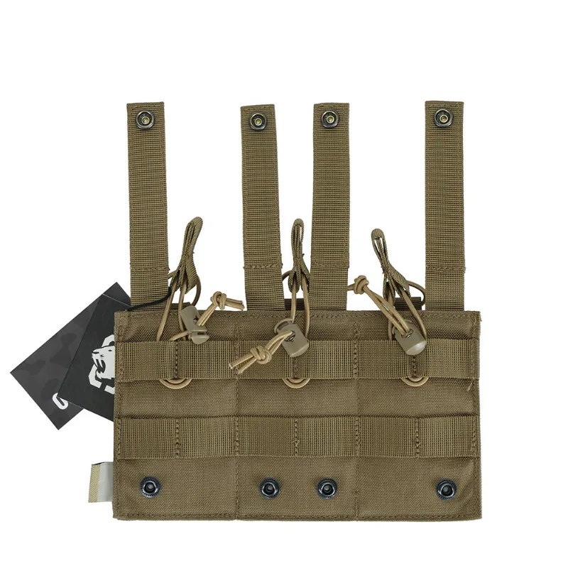 OneTigris Открытый Топ Тройная винтовка/Пистолет подсумок Тактический M4/M16/SA80/G36/AK47/AK74 подсумок для страйкбола пейнтбола