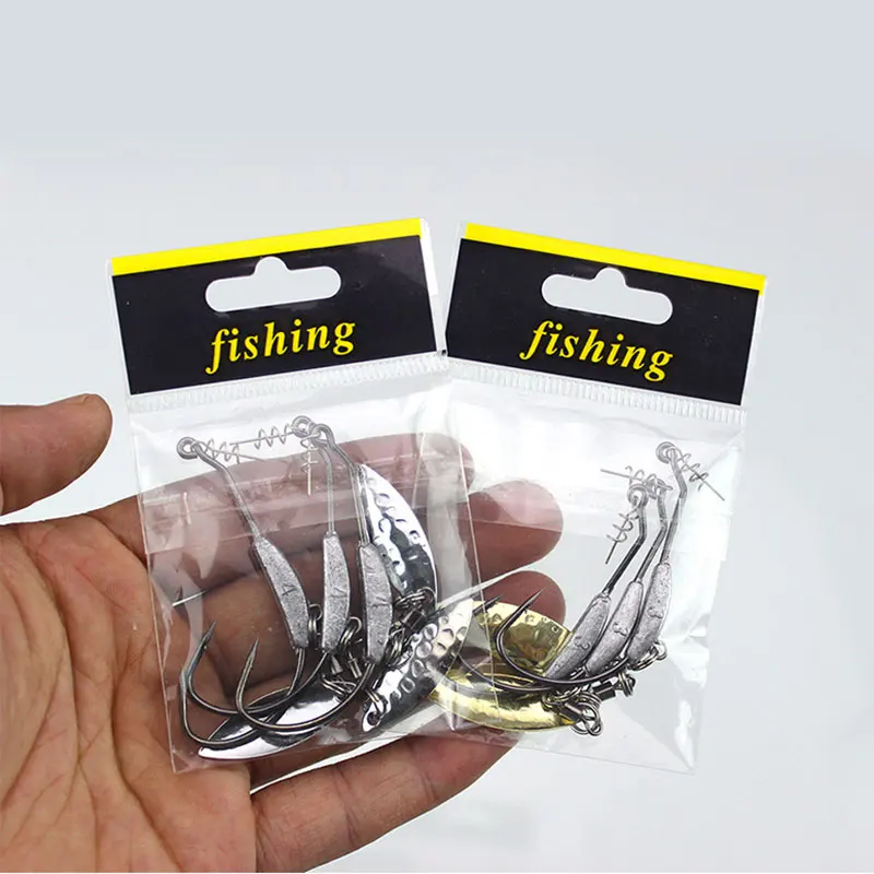 INFOF 5 предметов джиг крючком Плавание лезвие Jighead 4 5g 7 2g Lead Jig Head крючки станок и
