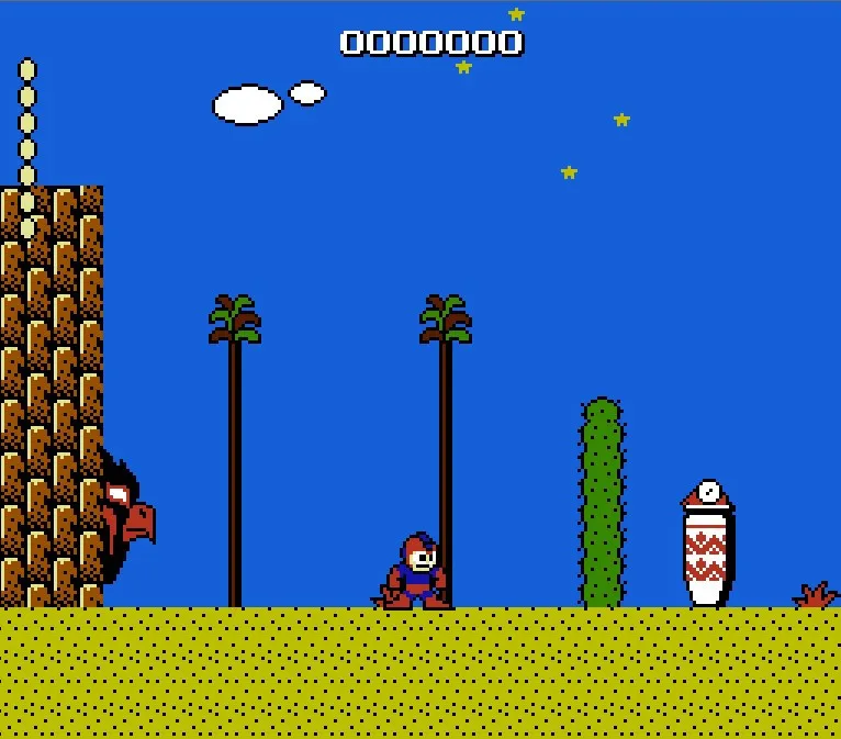 Карта игры MegaMan - In the mushine Kingdom для 72-контактного 8-битного игрового игрока |