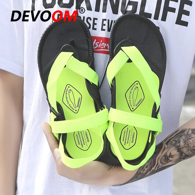 Пляжные сандалии унисекс пляжные шлепанцы для улицы классные Молодежные тапки