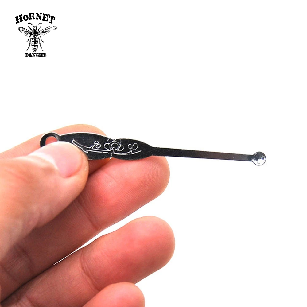 Высококачественная металлическая ложка табак HORNET Snuff Snorter порошок Hover Hooteer 65 мм