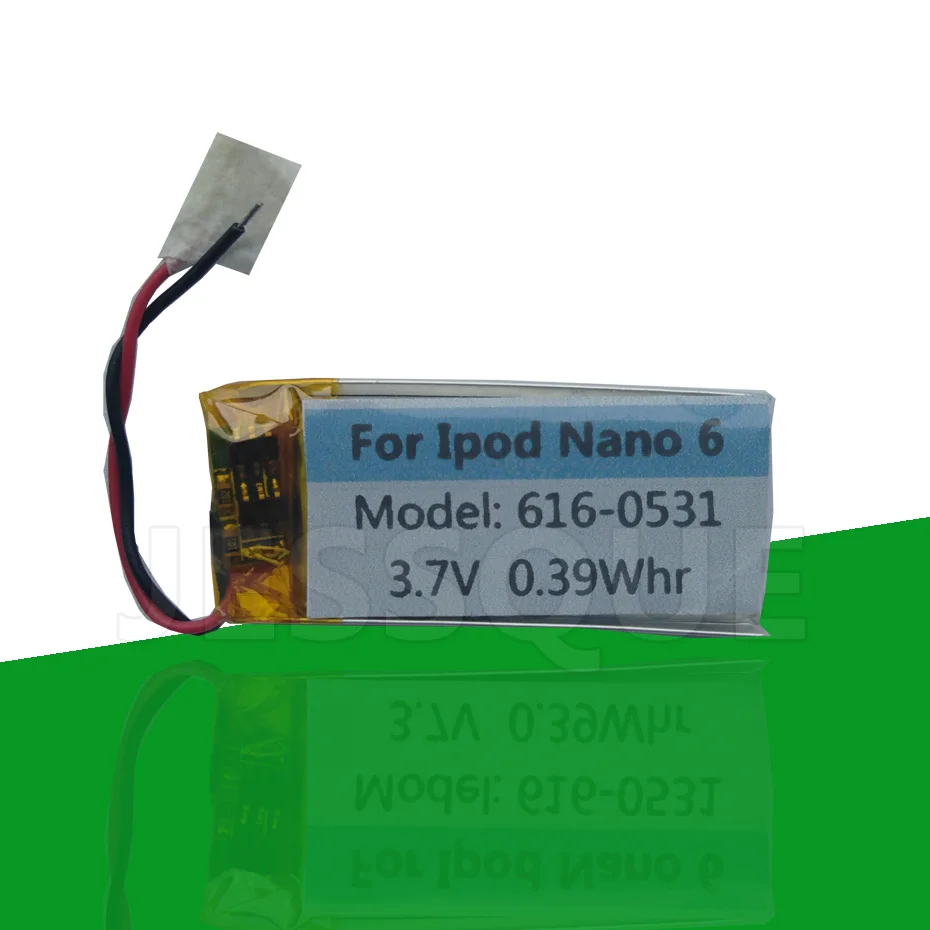 

616-0531 0.39Whr Battery For Apple iPod Nano 6 6th Gen 8GB 16GB Batterie Nano6 Nano6th MP3 MP4 Accumulator AKKU