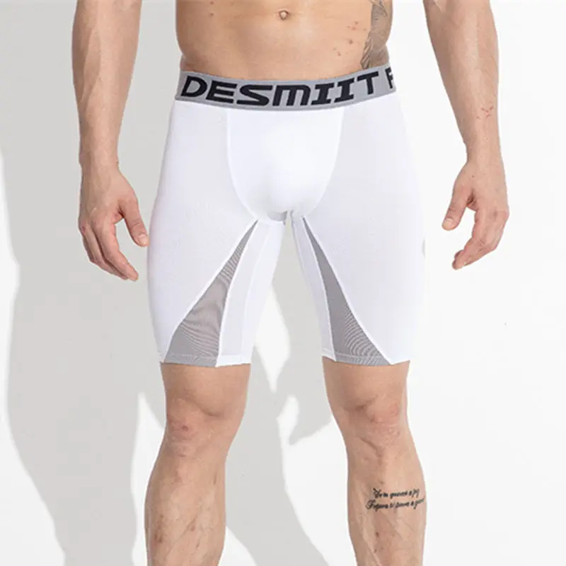 DESMIIT шорты для бега, мужские компрессионные колготки, шорты для спорта на открытом воздухе, для пробежек, фитнеса, тренажерного зала, шорты, Мужская мягкая дышащая спортивная одежда