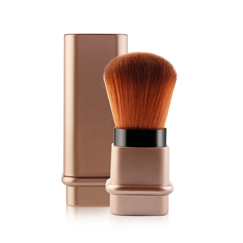 Protable 1Pcs Retractable Brush Small Telescopic Cosmetic Face Blusher Adjustable Powder Foundation Blush for Travel|brush for|blush brushtelescopic