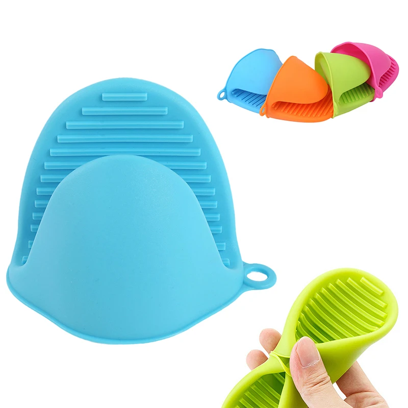 1 шт. кухонные силиконовые термостойкие перчатки с зажимами|oven mitts|silicone heat resistant