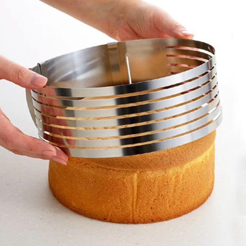 Форма для мусса круглая форма выпечки регулируемая торта хлеба слайсер | Дом и