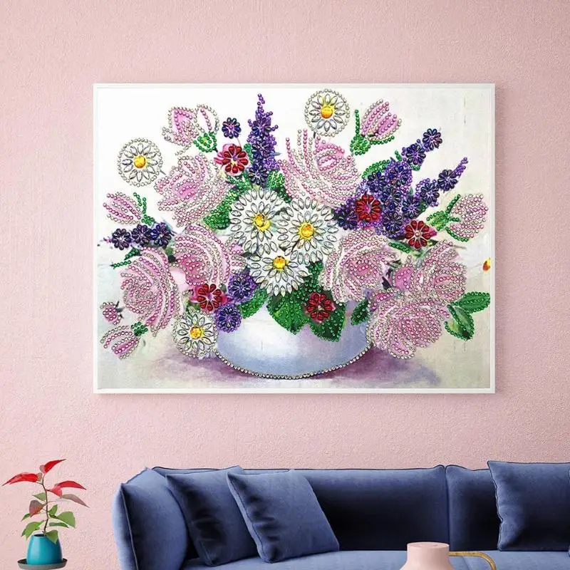 5D DIY Алмазная картина особой формы цветок вышивка крестиком Мозаика набор для рукоделия часть Набор для вышивания крестиком Кристалл искусство