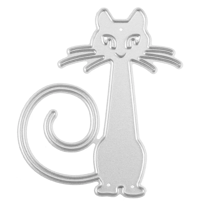 3 шт. милые кошечки для резки металла трафареты изготовления карт декоративное