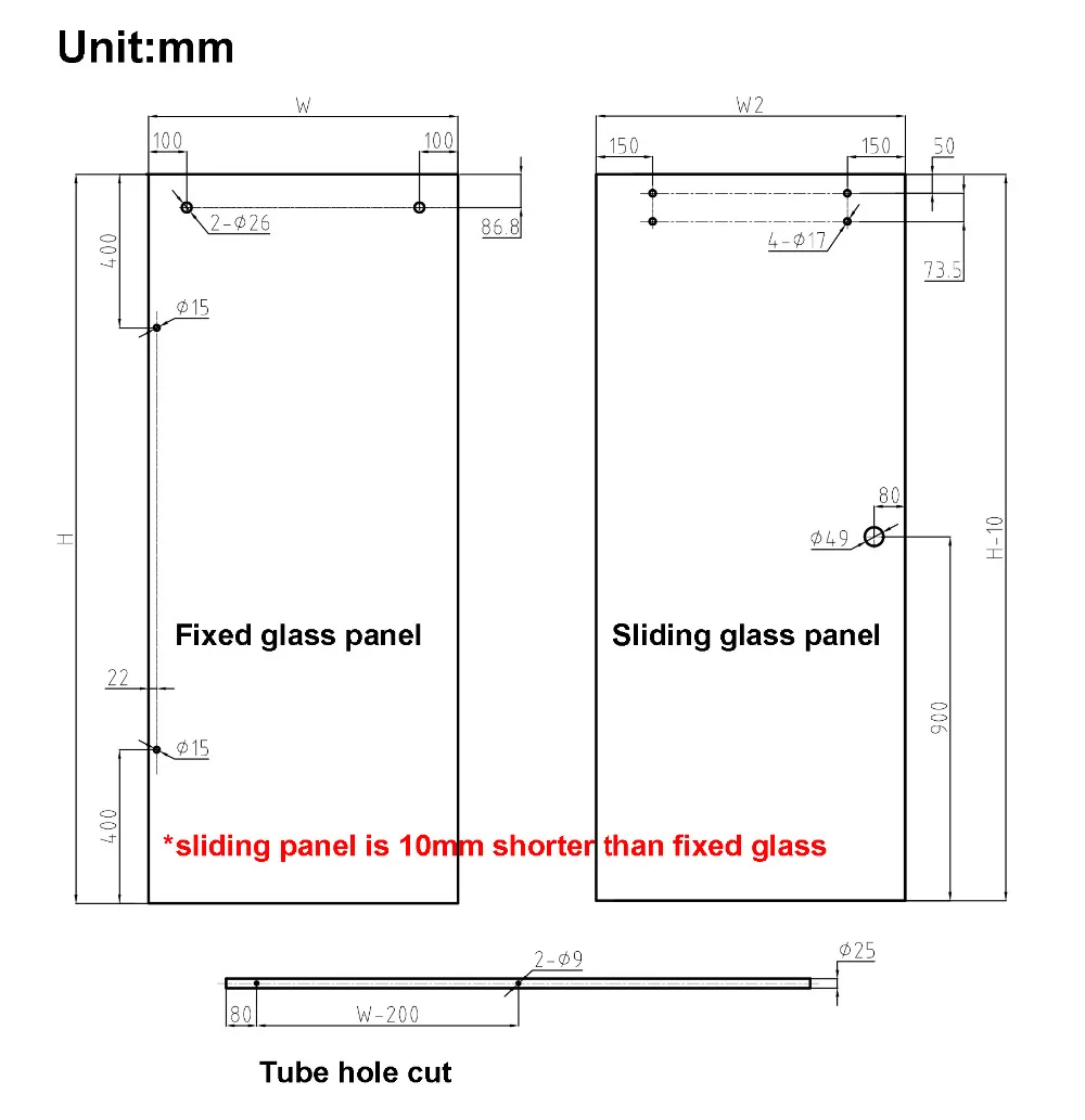 DIYHD бескаркасная душевая дверь двойной ролик раздвижная направляющая из